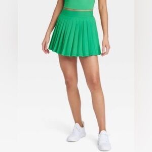 All In Motion Target Green Pleated Tennis Pickleball Golf Skort Skirt Size 1X